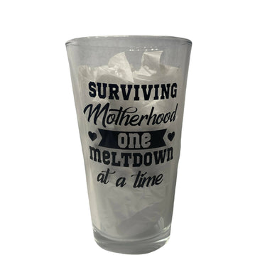 'Surviving Motherhood' Glass