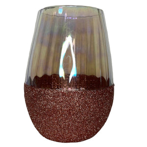 Stemless Iridescent Wine Glass