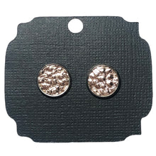 Load image into Gallery viewer, Round Leatherette Earrings