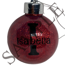 Load image into Gallery viewer, Personalised Glitter Bauble’s