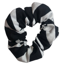 Load image into Gallery viewer, Black &amp; White Zebra Scrunchy